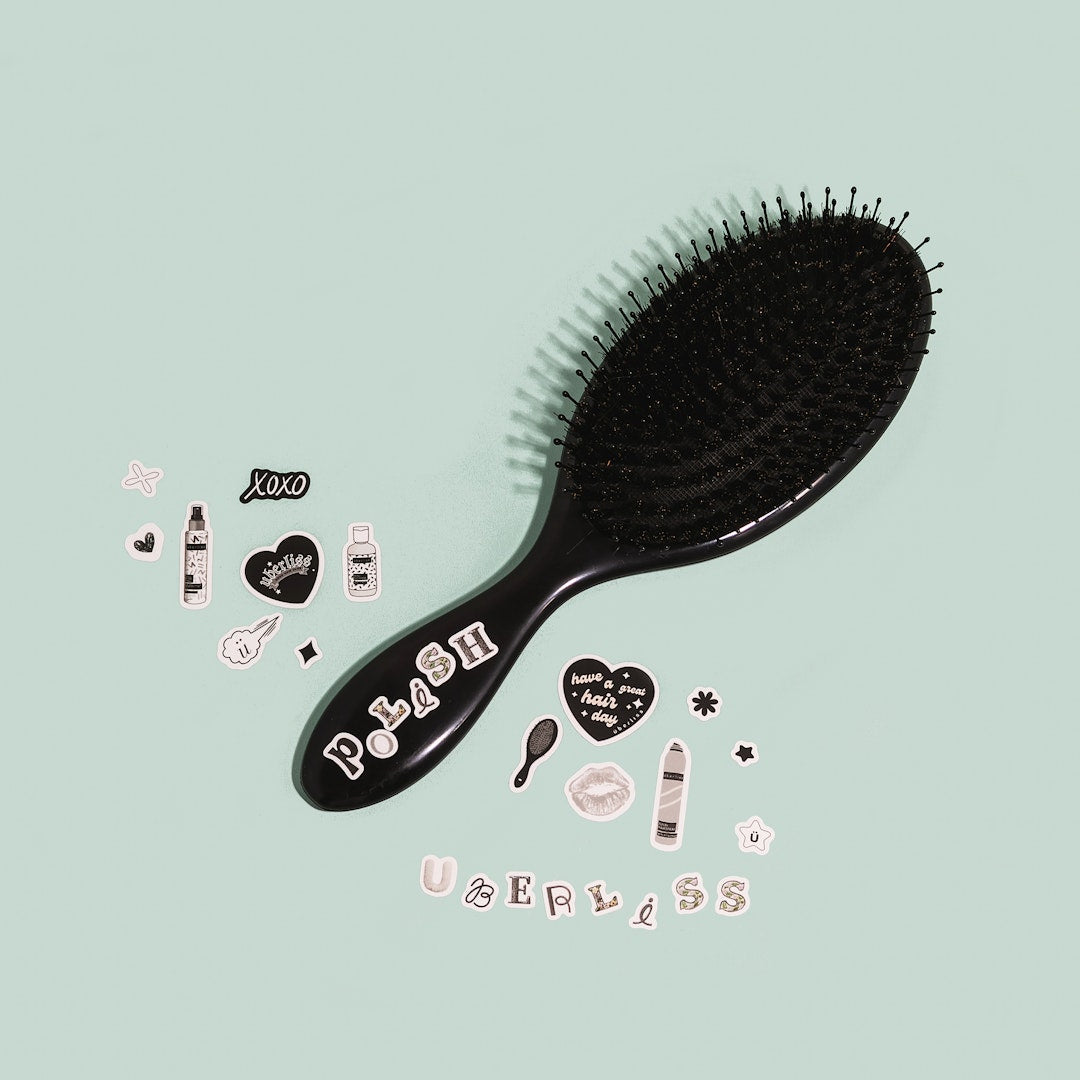 Daily Polish Boar Bristle Brush Black