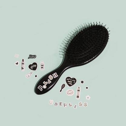 Daily Polish Boar Bristle Brush Black